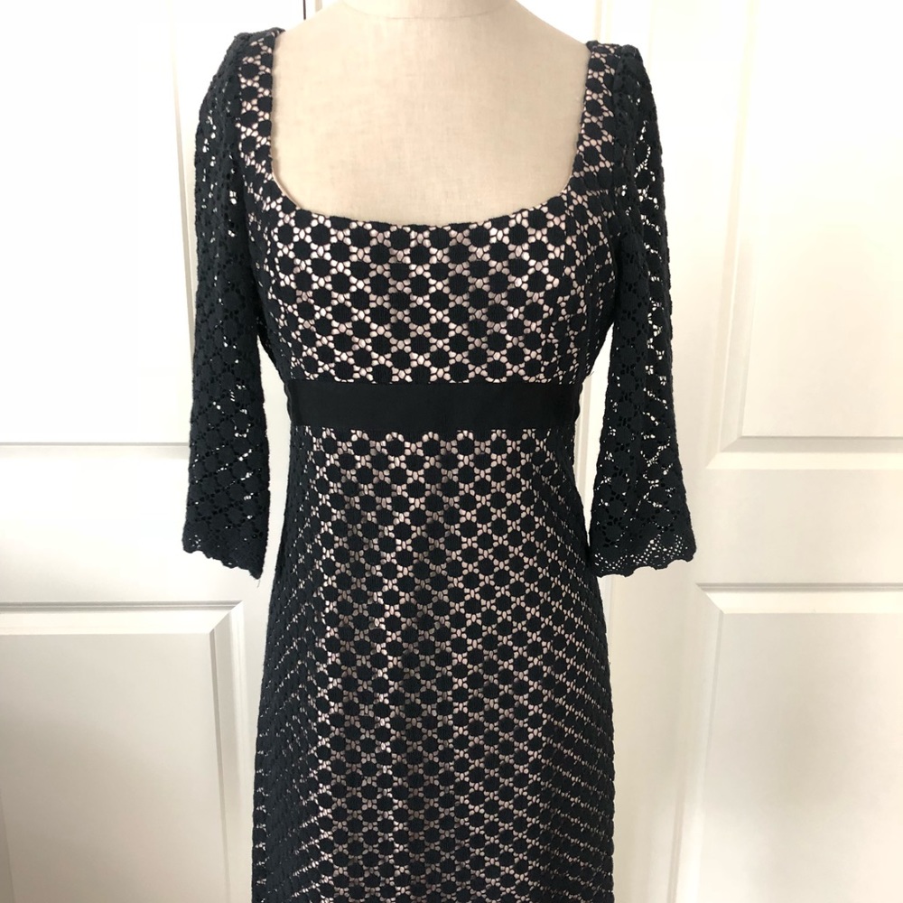Milly champagne underlay dress